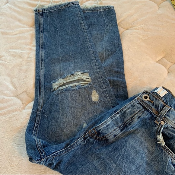 NWT ZARA men’s capris distressed jeans-size 32 - Picture 12 of 12